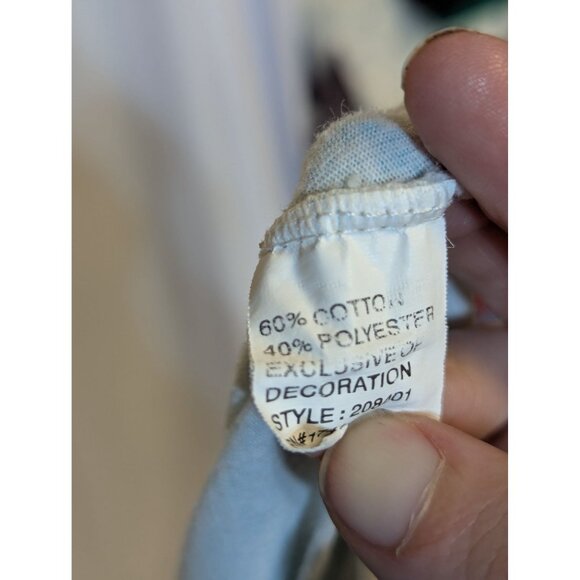 Miss Elaine Womens Light Blue Floral Short Sleeve Nightgown With Button Details - Picture 7 of 7